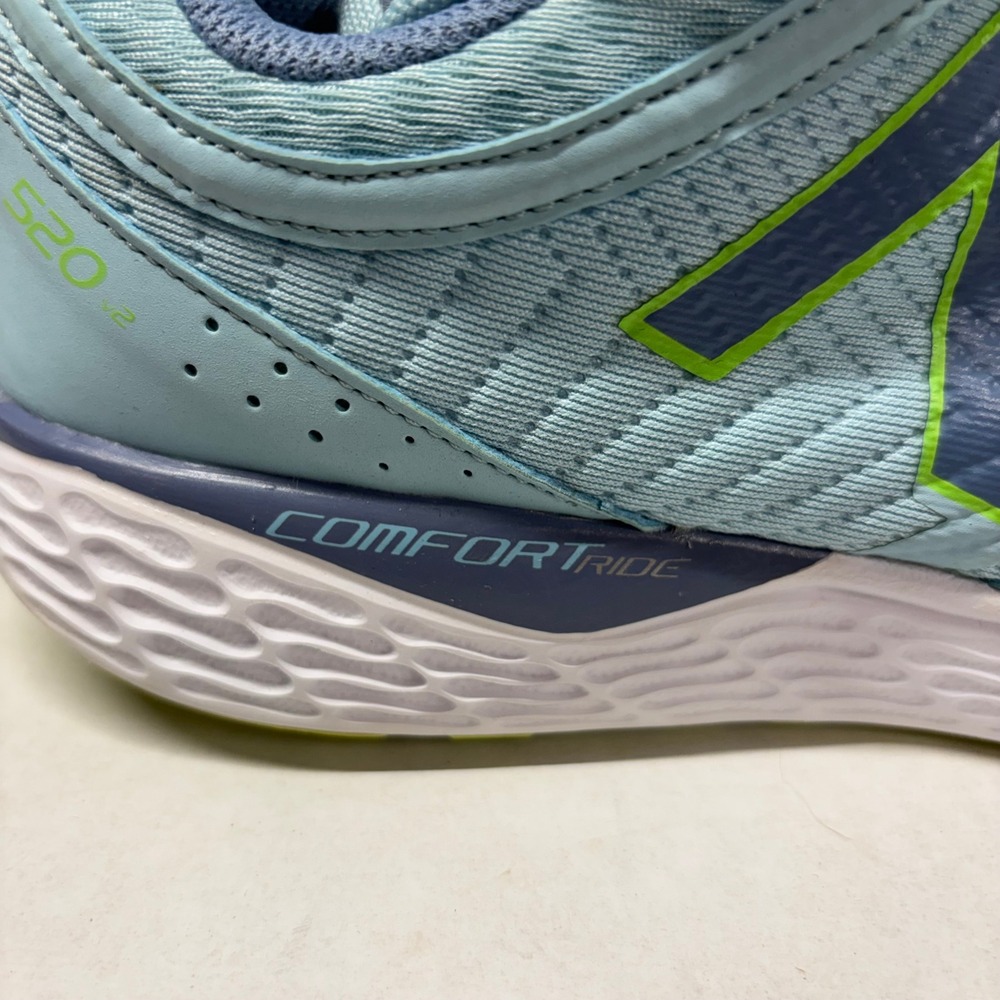 New Balance Women's 520 v2 Running Shoes Synthetic Blue Lime 9.5 Comfort Ride - Picture 10 of 14